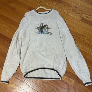 Vintage Shenandoah Fish Knit Sweater